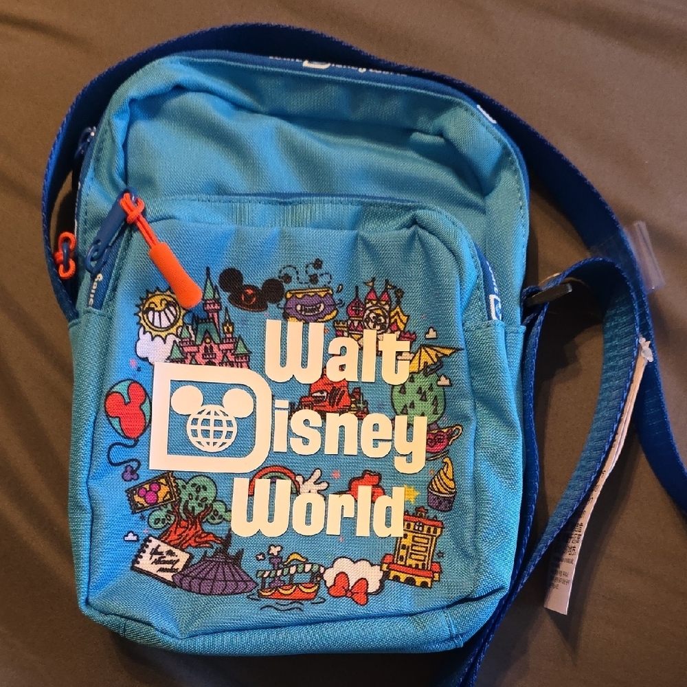 Blue Walt Disney World Crossbody Bag